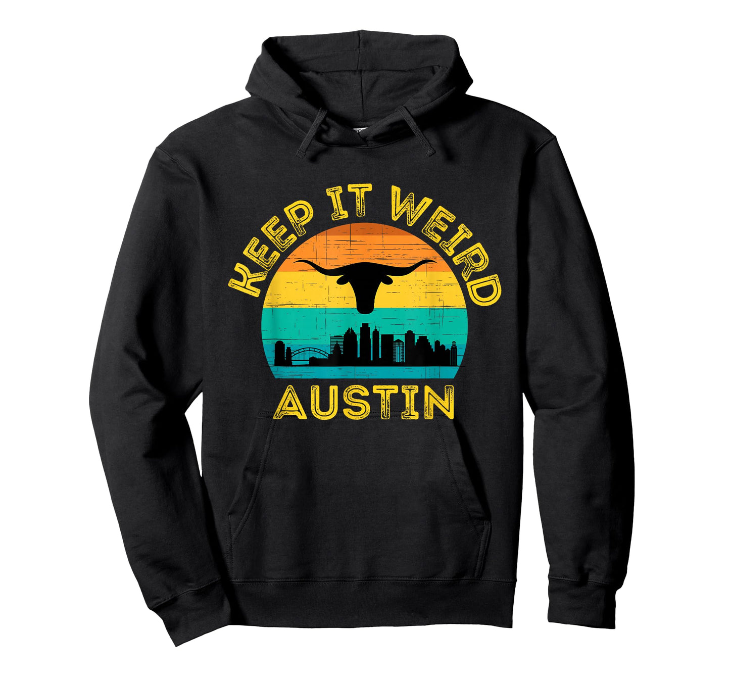 Vintage Austin, Texas Keep It Weird Sunset T-Shirt