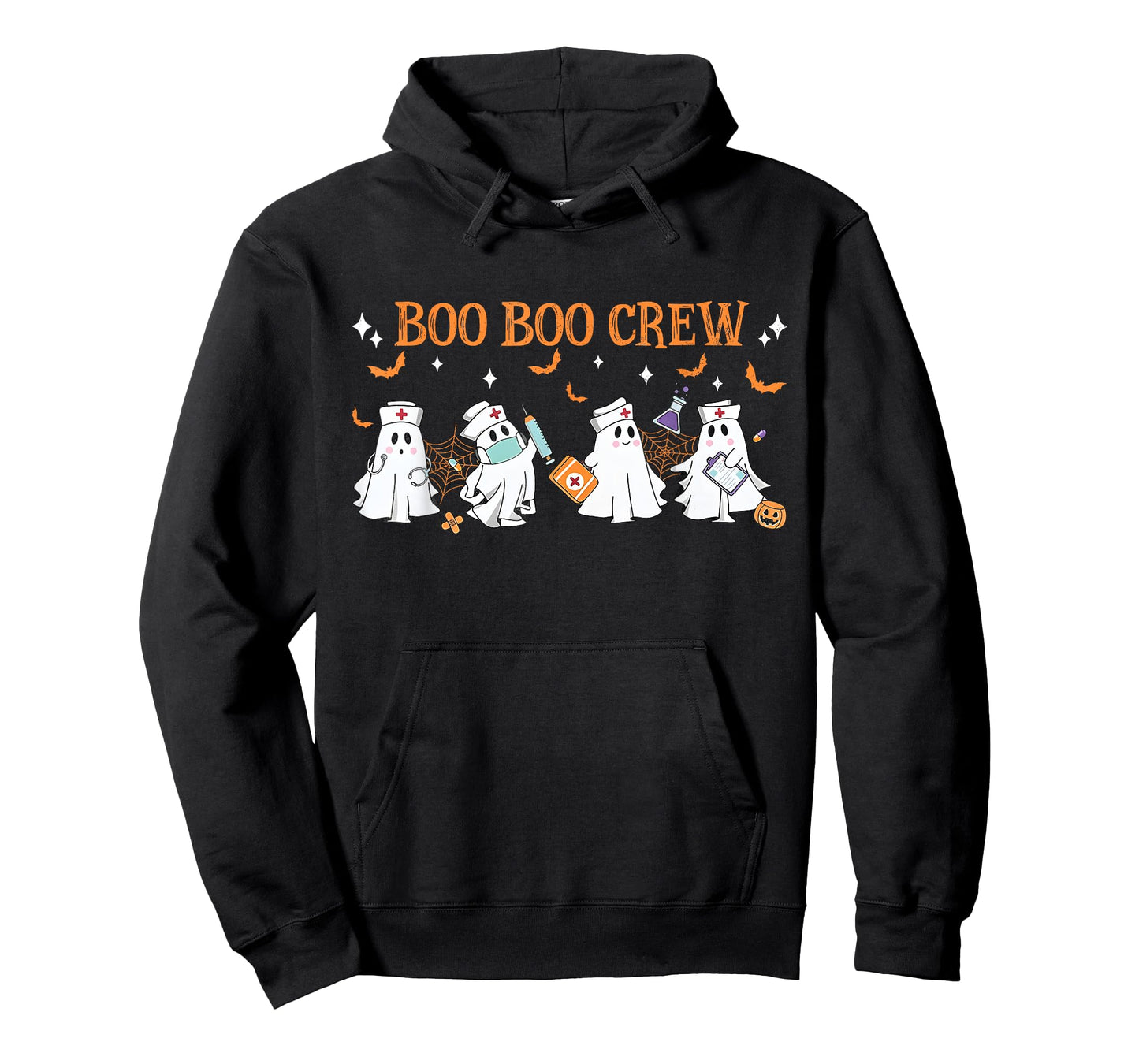 Boo Boo Crew Nurse Funny Ghost Women Halloween Nurse T-Shirt