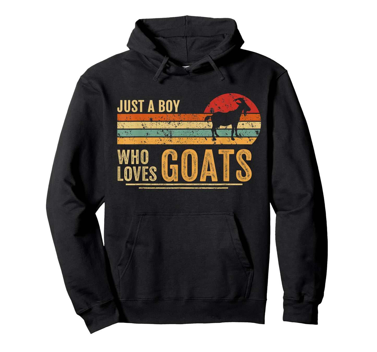 Just A Boy Who Loves Goats Retro Farmer Funny Goats Lover T-Shirt