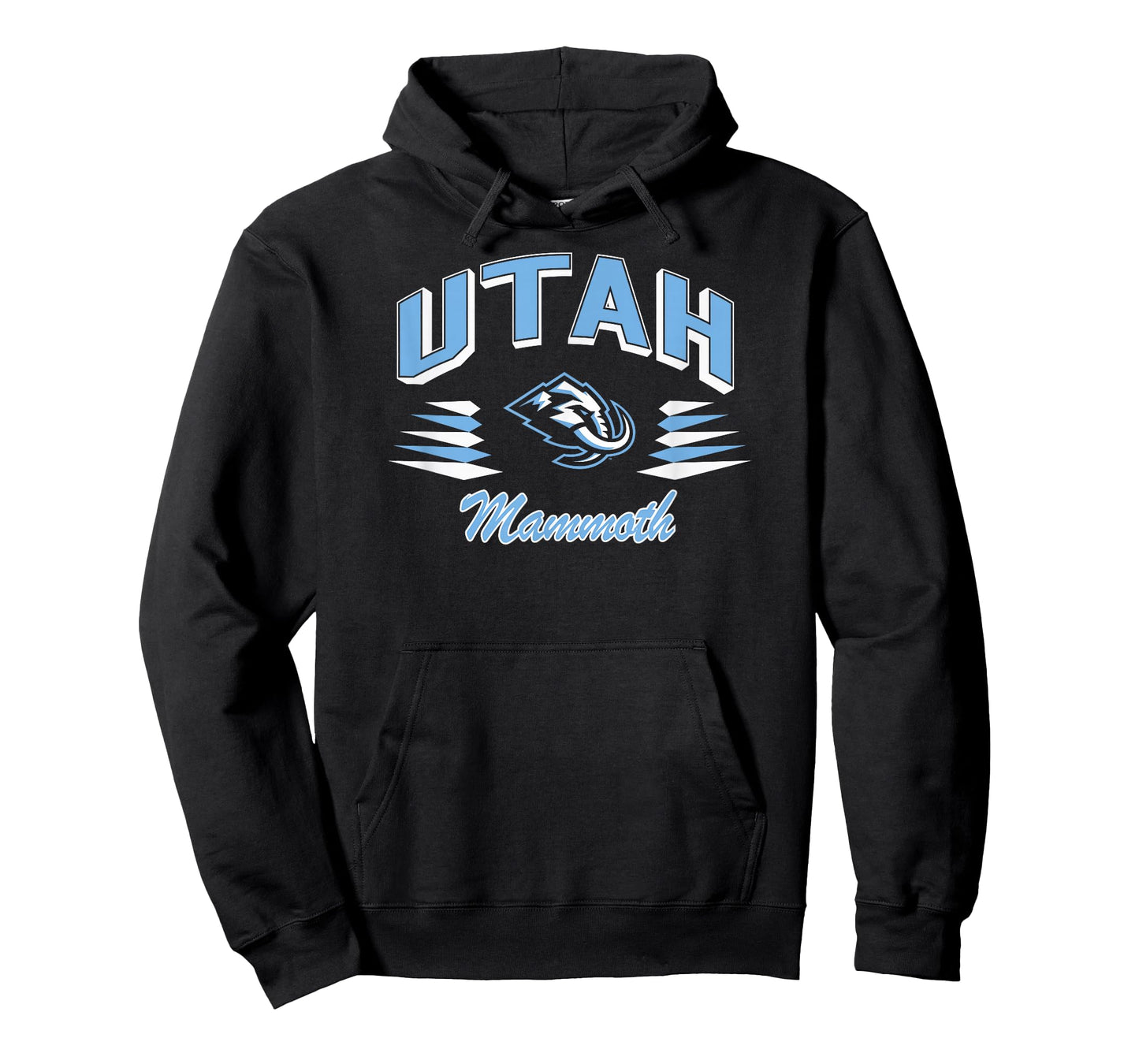 Utah Mammoth Retro Diamond Black Officially Licensed T-Shirt