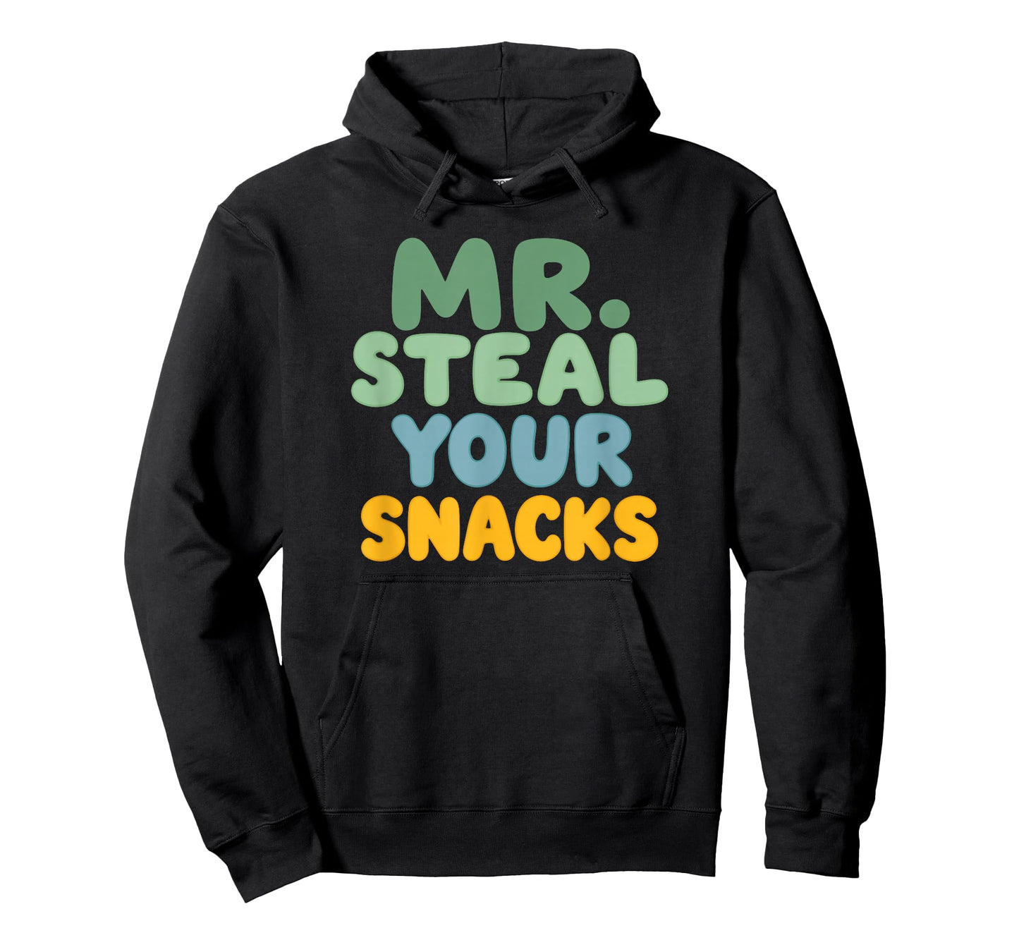 Mr. Steal Your Snacks Funny Food Snack Humor Cute Retro T-Shirt