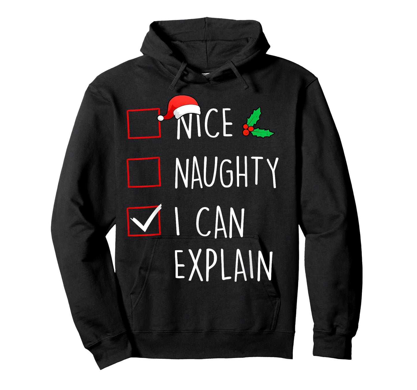 Nice Naughty I Can Explain Christmas Family Matching T-Shirt