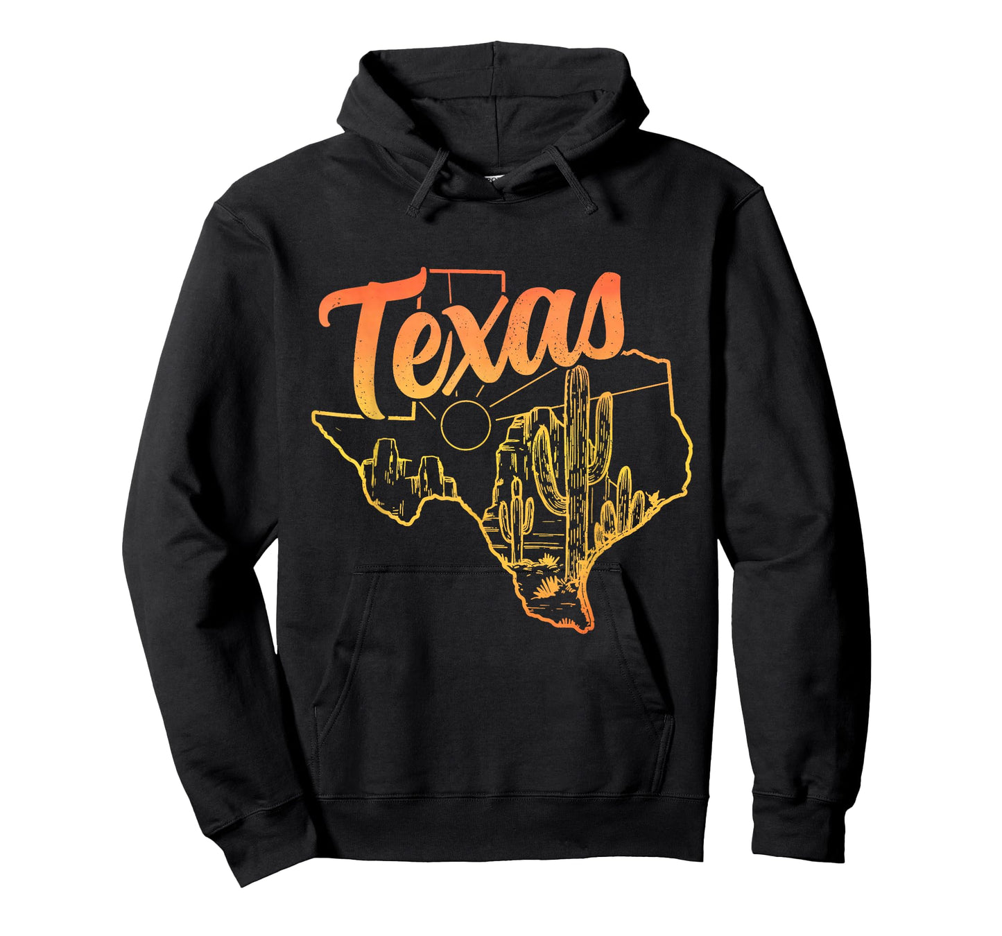 Texas Cactus State Map Souvenir Pride Dallas Houston Vintage T-Shirt