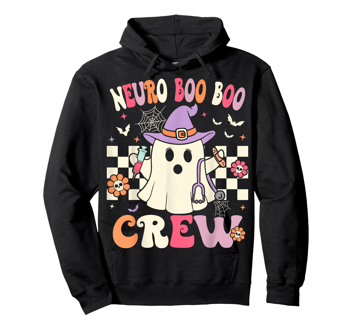 Groovy Neuro Nurse Halloween Ghost Neurology Nurse T-Shirt