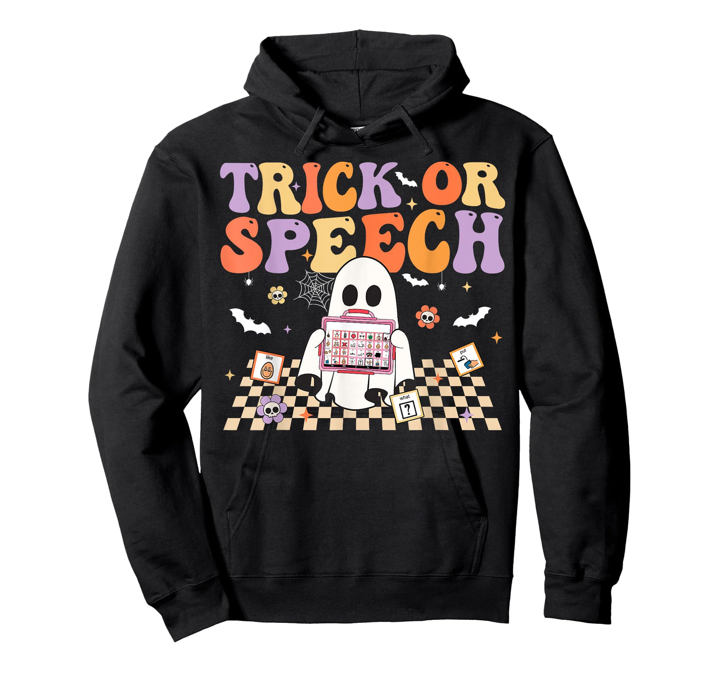 Trick or Speech Retro SLP Halloween Speech Therapy T-Shirt