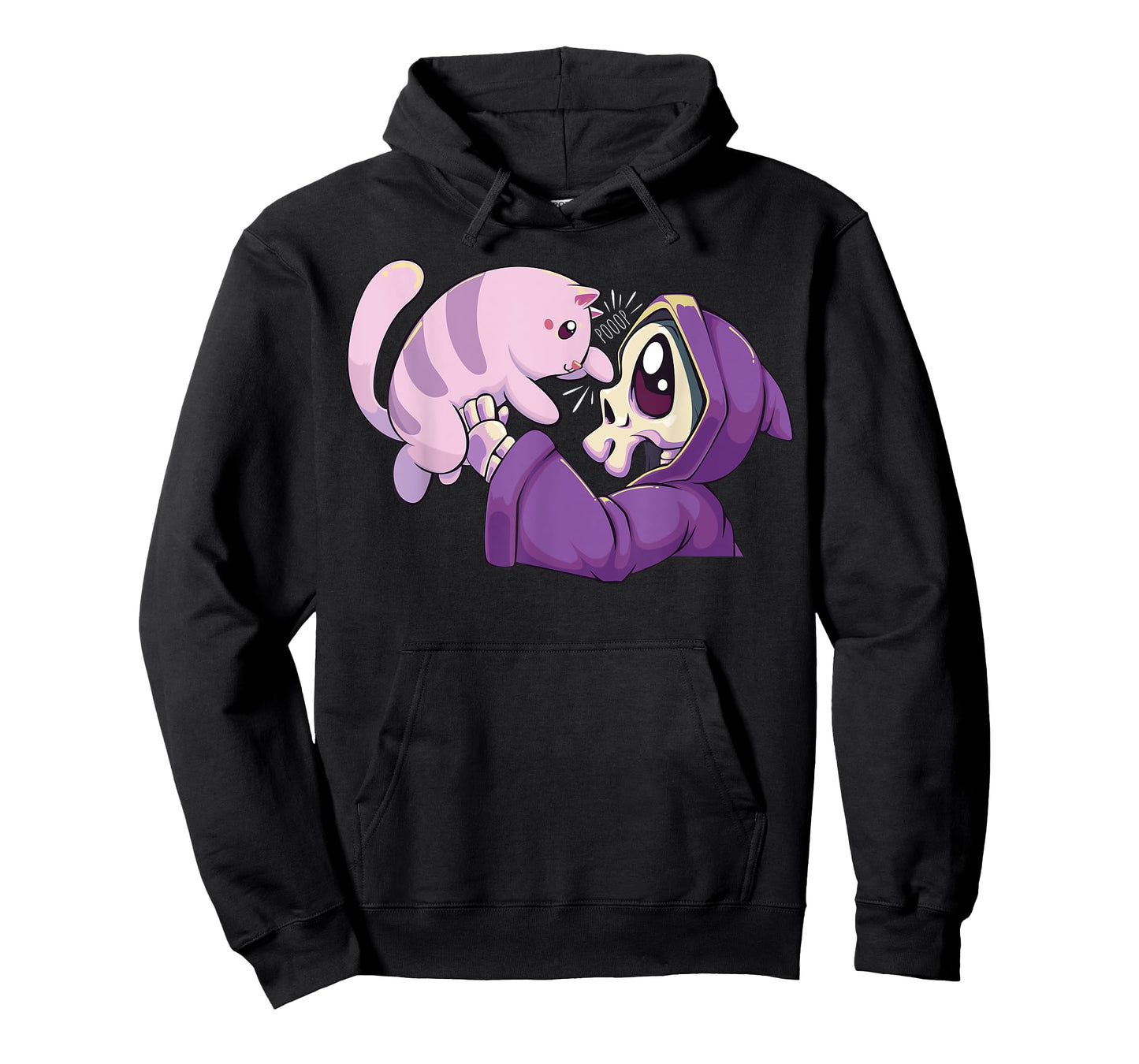 Pastel Goth Kawaii Reaper and Cat T-Shirt for Men Women