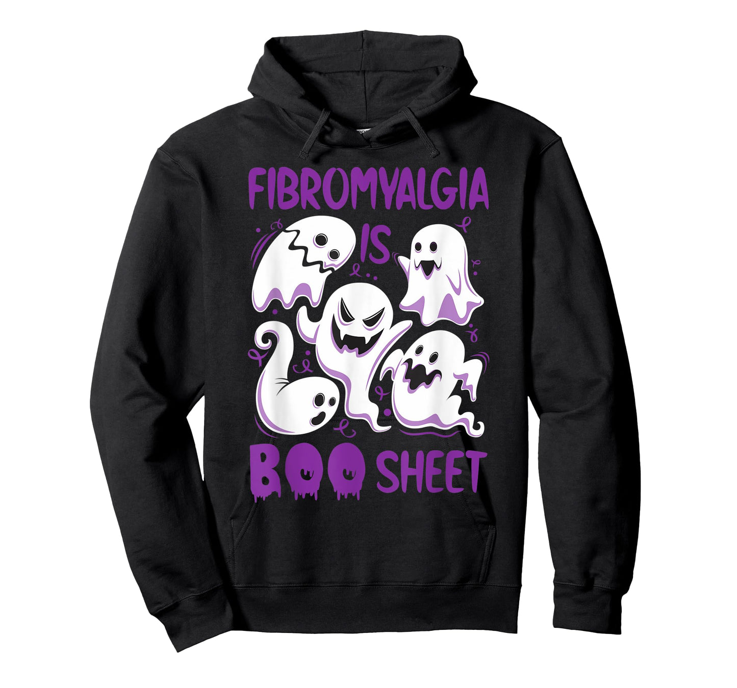 Fibromyalgia is Boo Sheet Purple Boos Funny Halloween Ghost T-Shirt