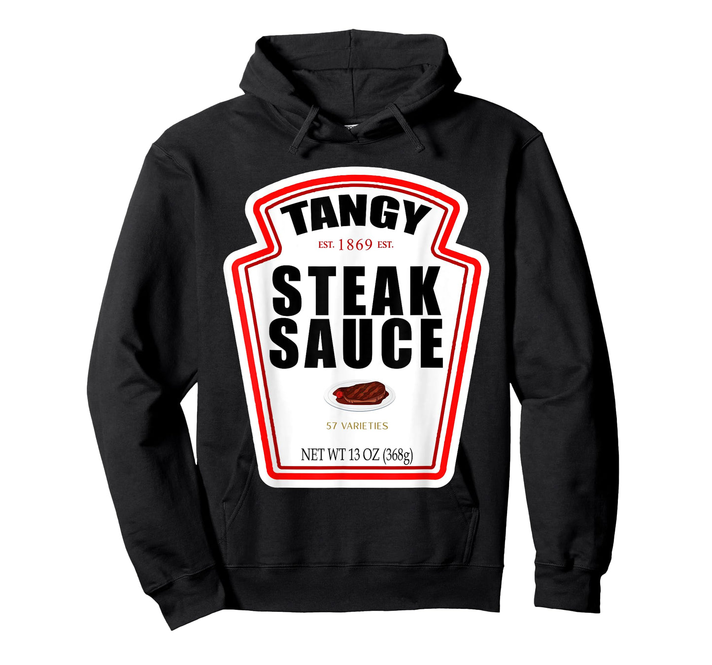 Steak Sauce Bottle Label Funny Halloween Costume Outfit T-Shirt