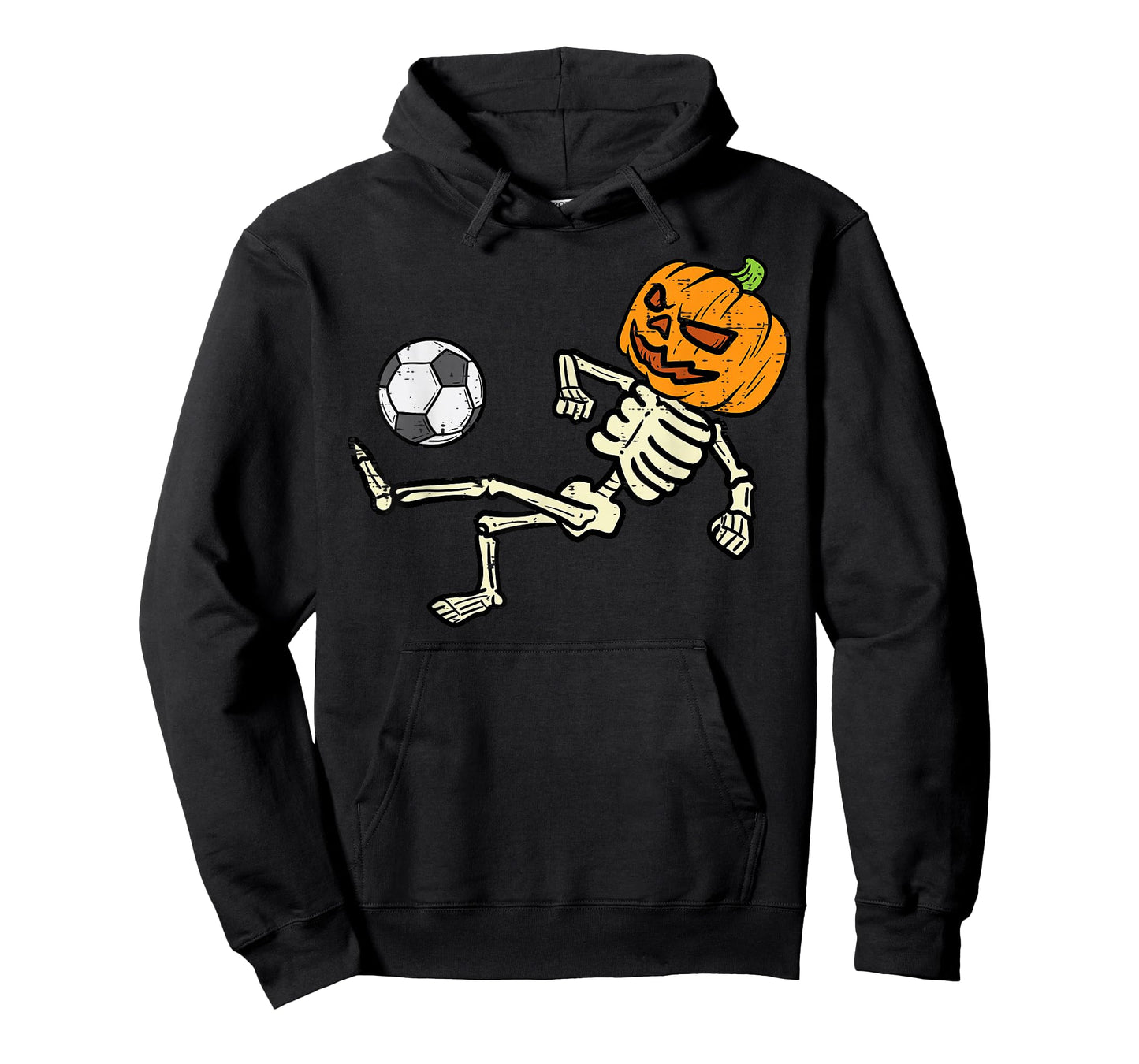 Halloween Soccer Pumpkin Skeleton Football Boys Kids Men T-Shirt