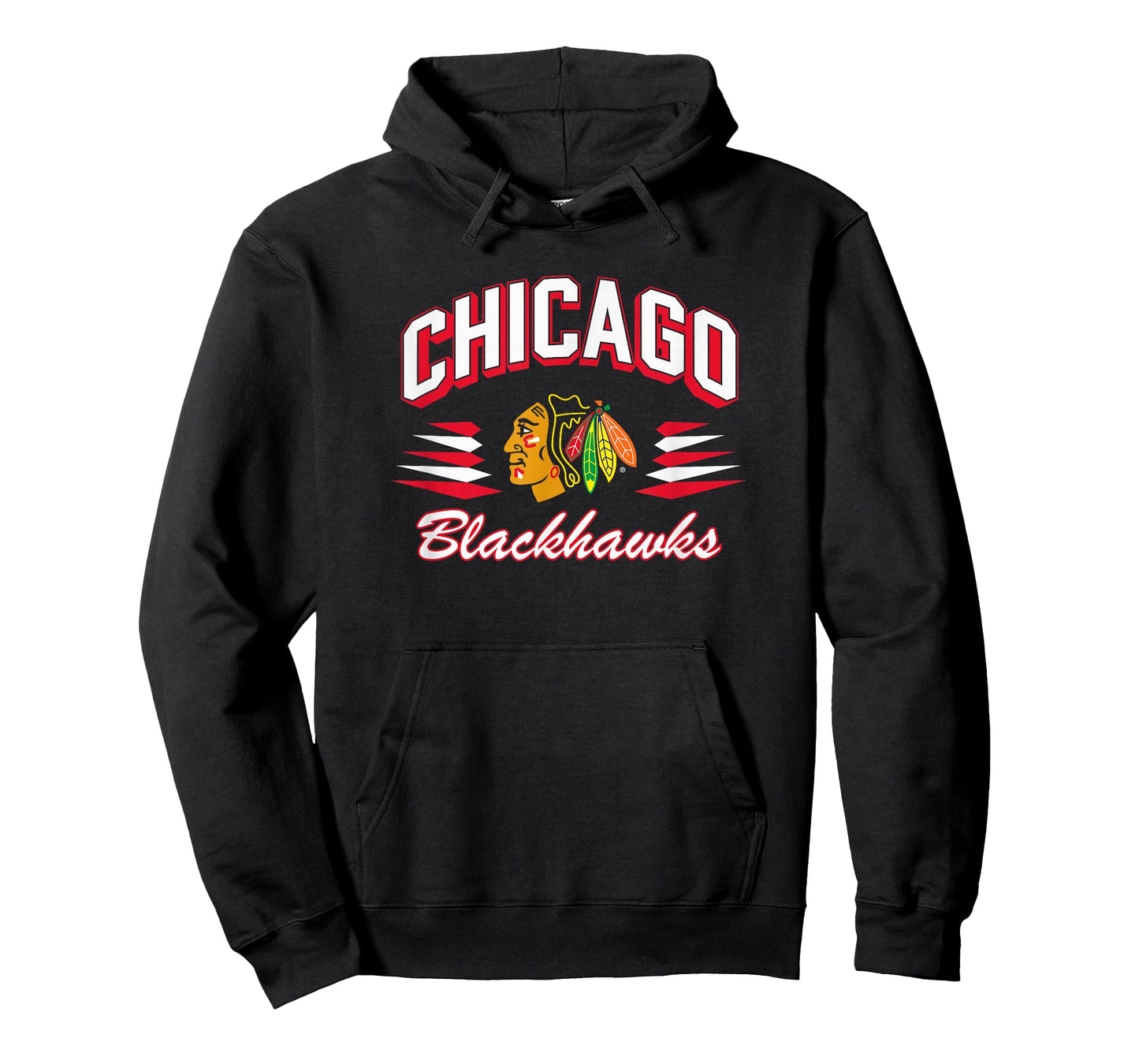 Chicago Blackhawks Retro Diamond Black Officially Licensed T-Shirt