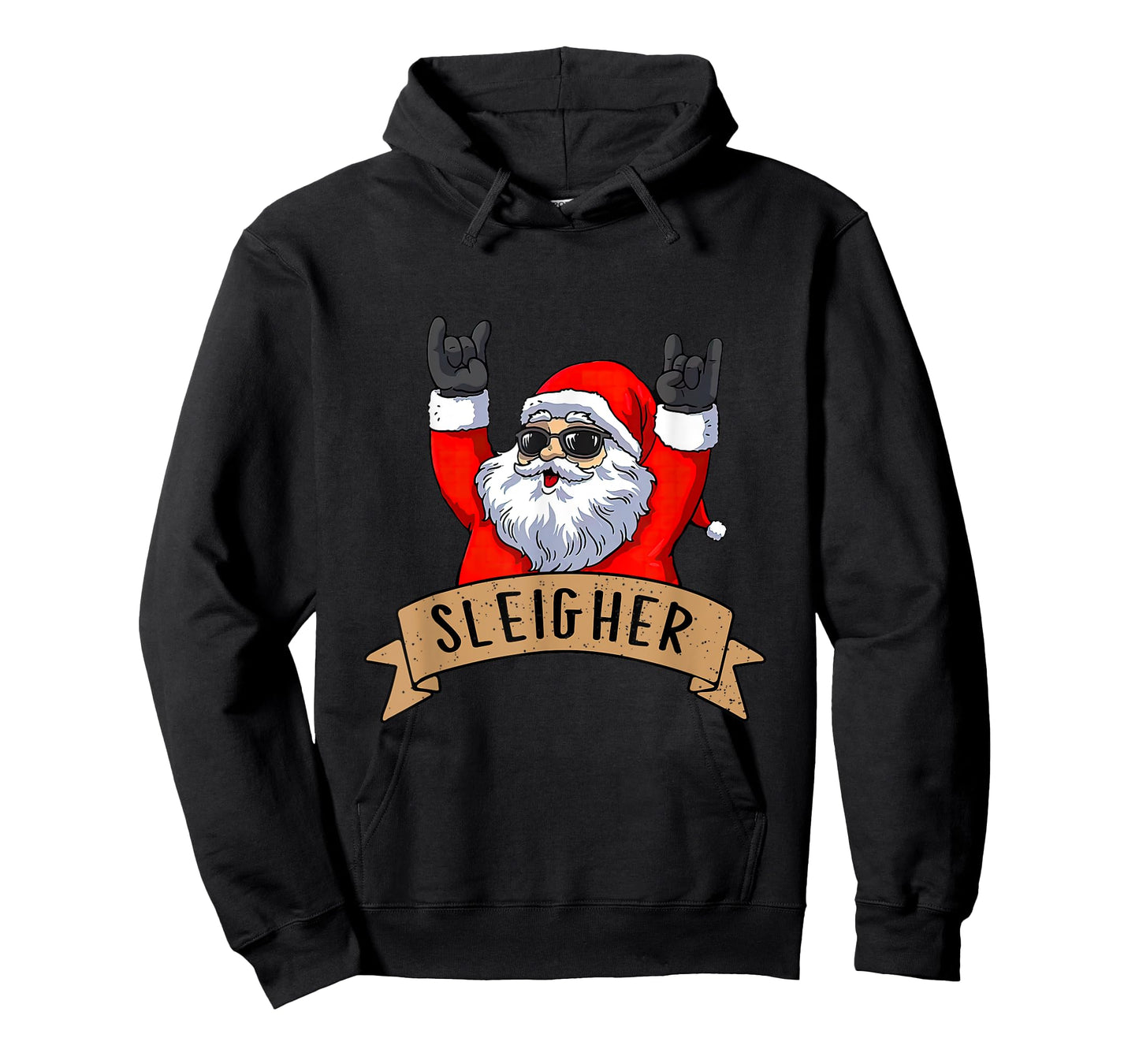 Funny Santa Rocker Christmas Rock Sleigher Men Women Kid Boy T-Shirt
