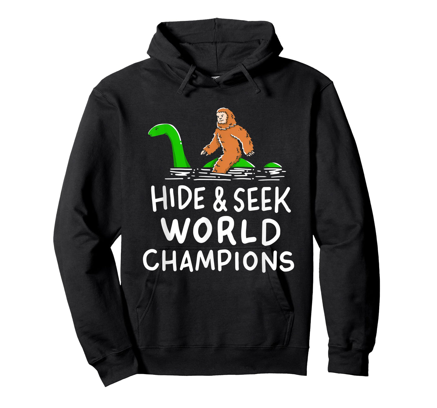 Bigfoot Riding Loch Ness Monster Gift For A Champion T-Shirt