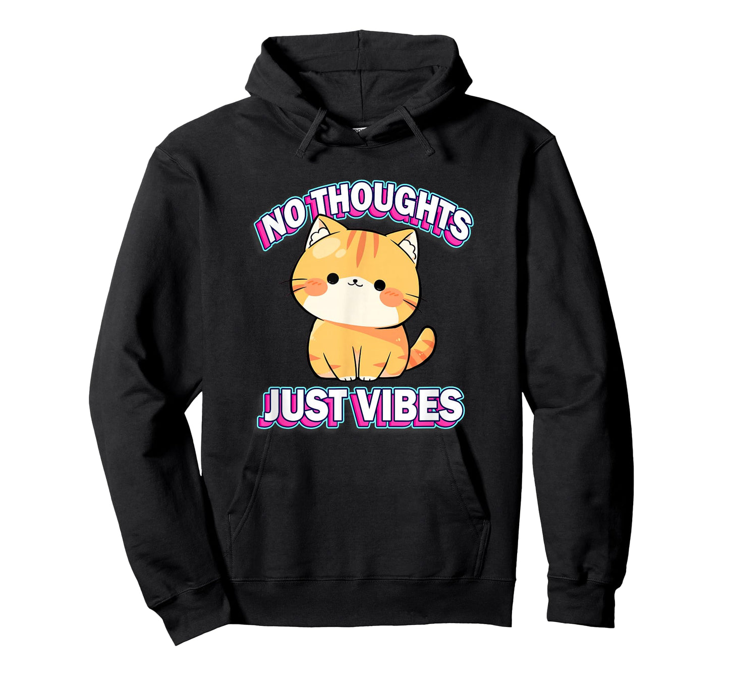 Womens Girls Kids Chibi Kawaii Energy Orange Tabby Cat Lover T-Shirt