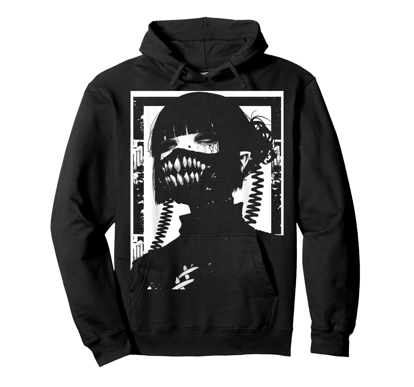 Horror Techwear Ghoul Girl Cybergoth Gothic Anime Manga T-Shirt