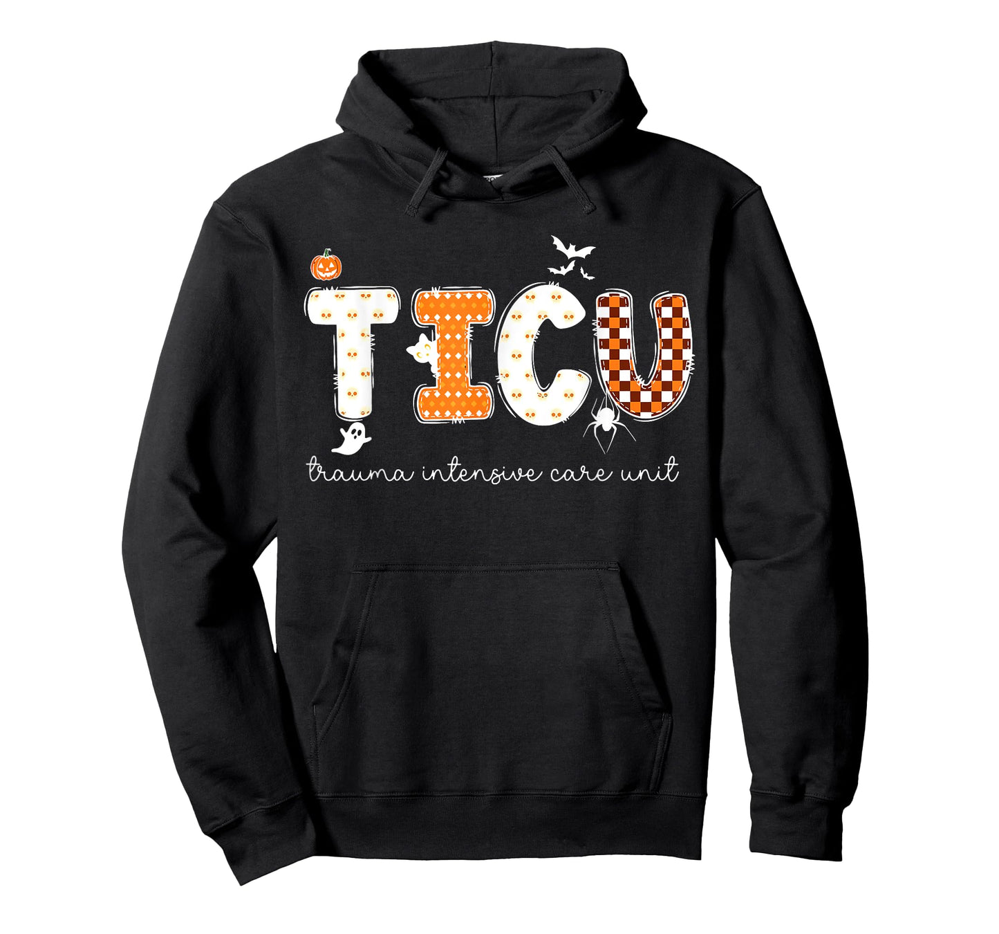 TICU Nurse Ghost Halloween Trauma Intensive Care Unit Team T-Shirt