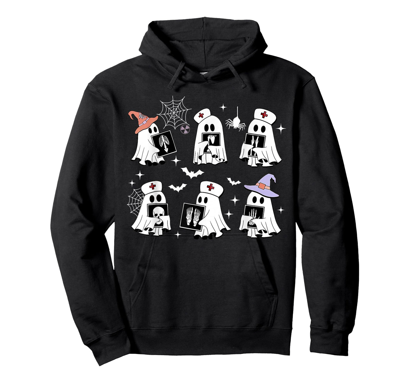 Funny X-ray Tech Ghosts Boo Sheet Radiology Spooky Halloween T-Shirt