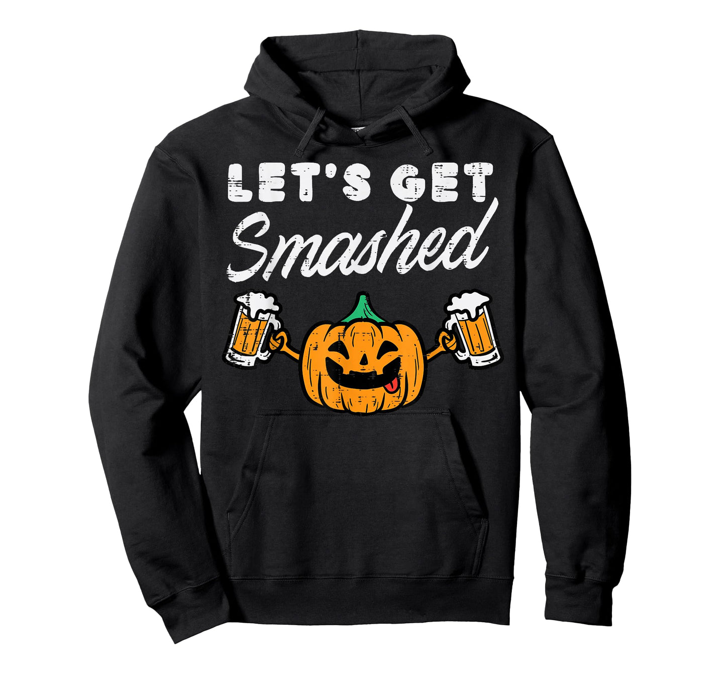 Let's Get Smashed Funny Pumpkin Adult Halloween Costume Men T-Shirt