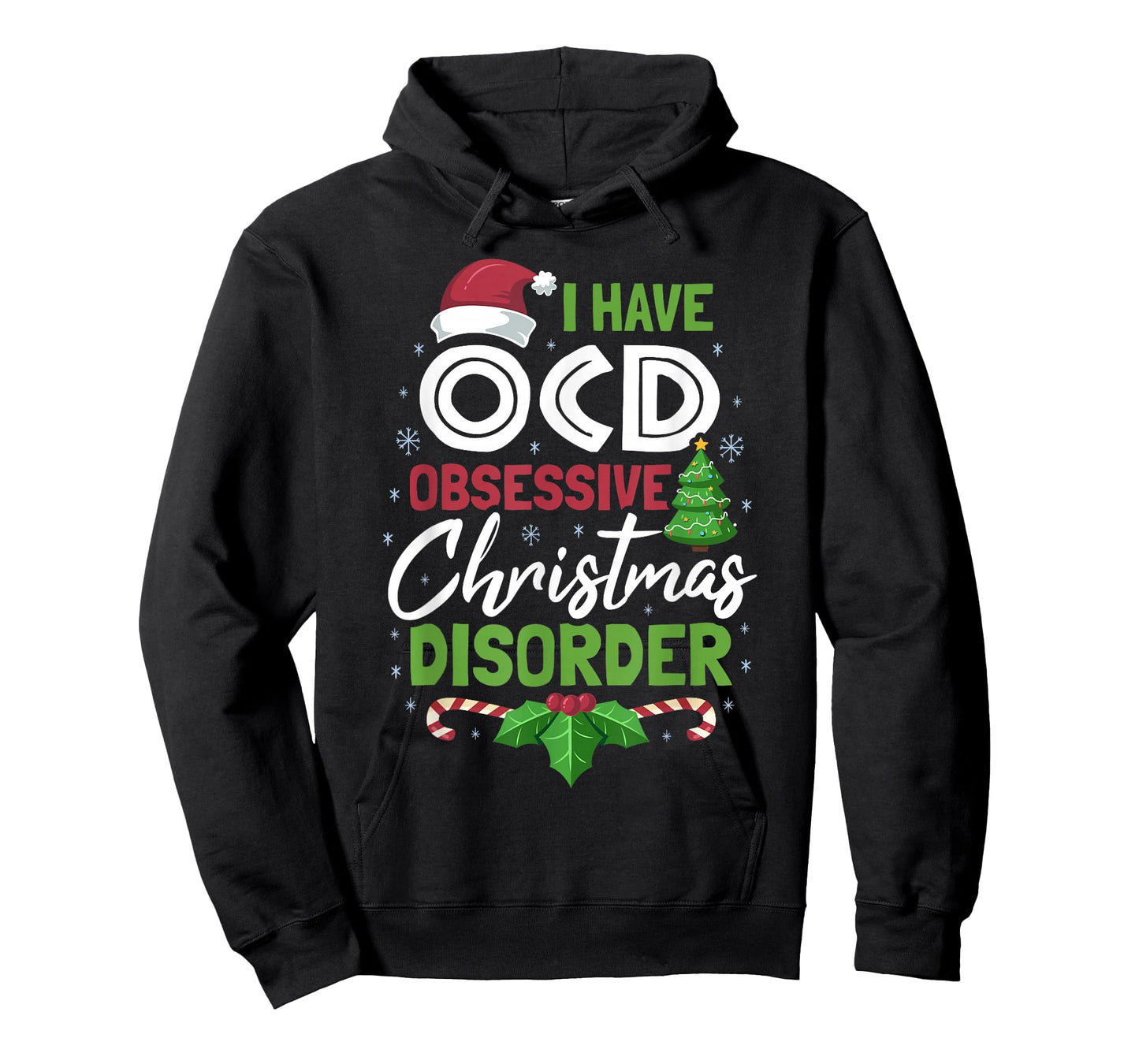 OCD Obsessive Christmas Disorder Funny Holiday T-Shirt T-Shirt