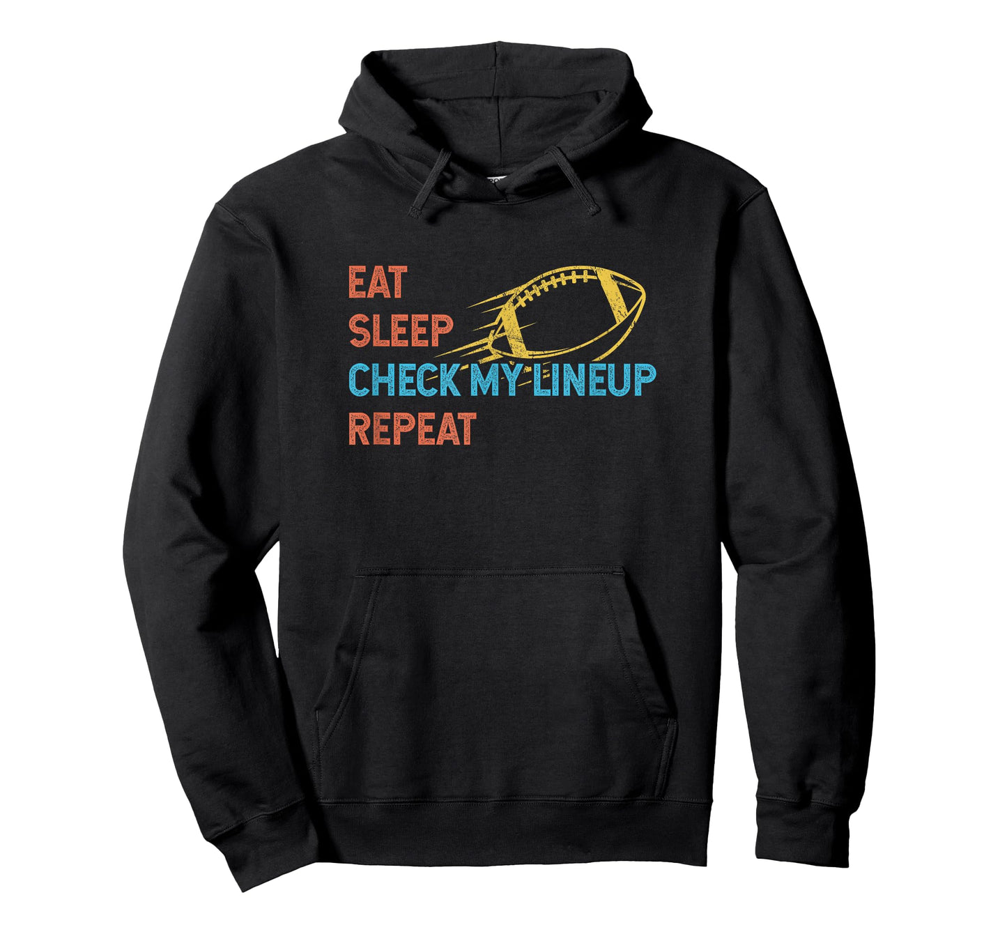 Eat Sleep Check My Lineup Repeat Fantasy Football T-Shirt