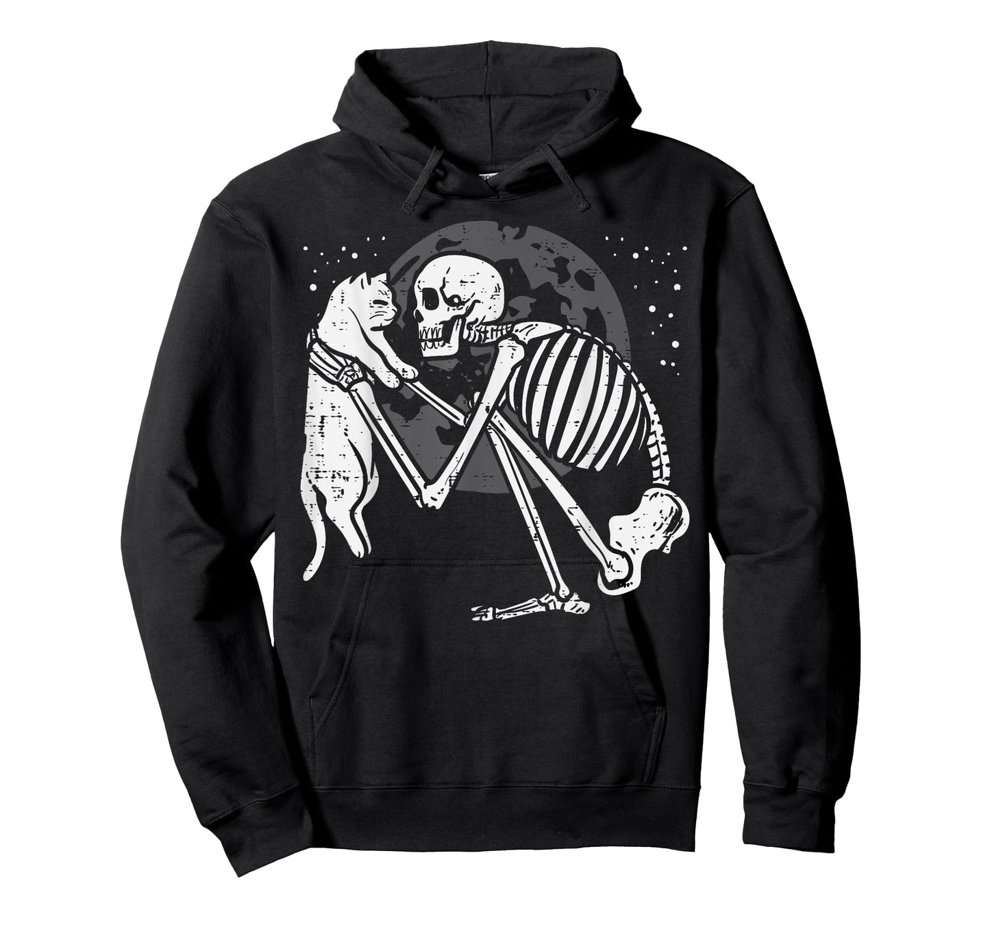 Skeleton Cat Skull Kitty Cute Goth Halloween Men Women Kids T-Shirt