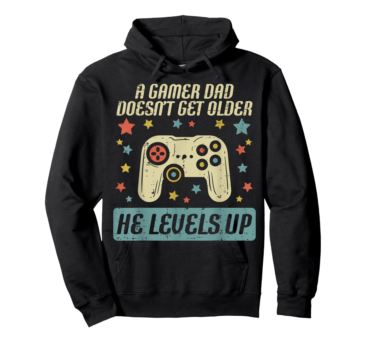 Gamer Dad Doesnt Get Older Levels Up Birthday For Men T-Shirt