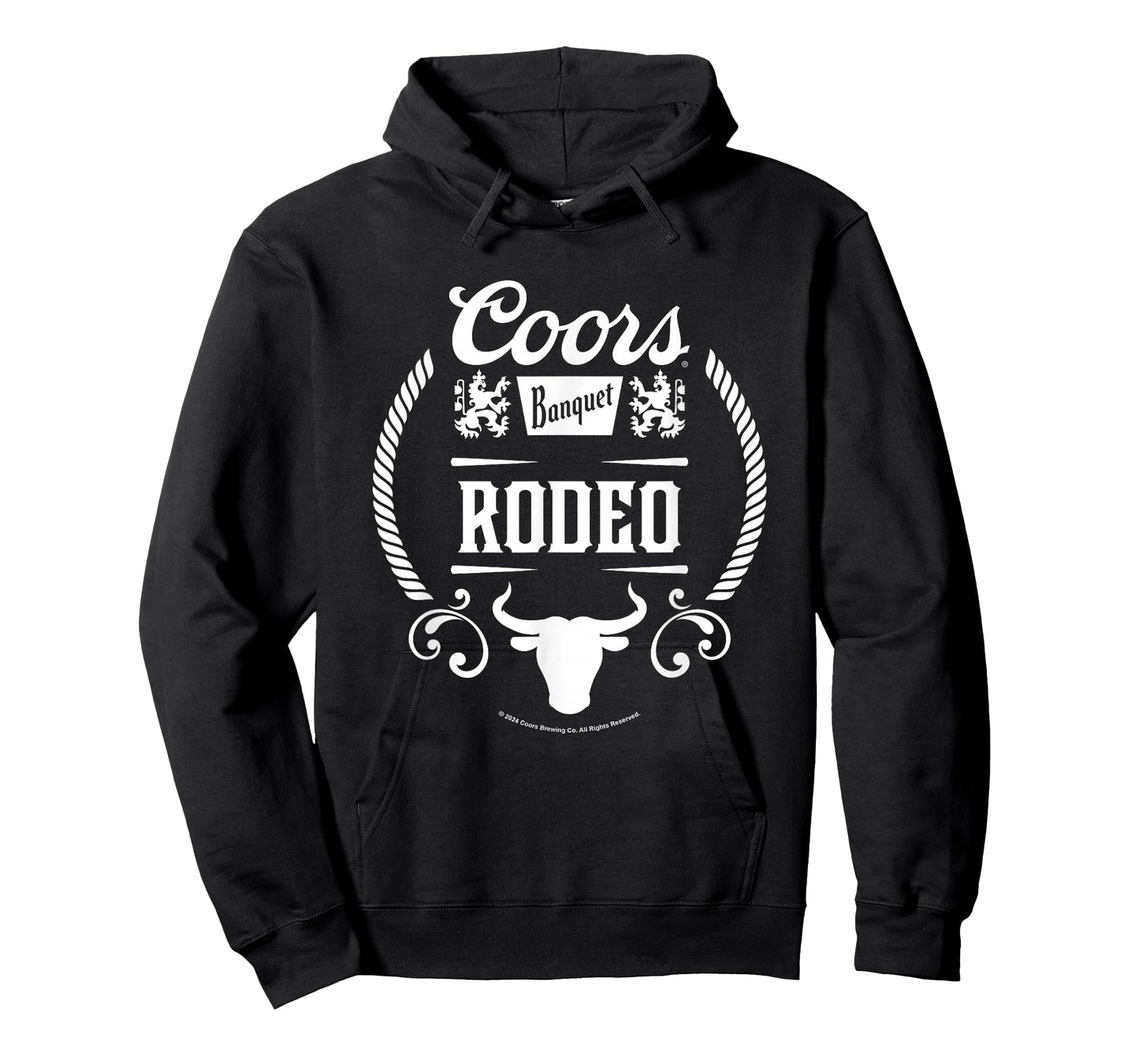 Coors Banquet Rodeo Bull Silhouette Vintage Logo T-Shirt