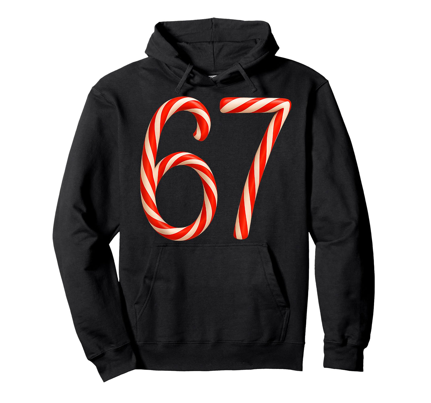 Six Seven Kids 67 Boys Girls 6 7 Peppermint Candy Cane Tee T-Shirt