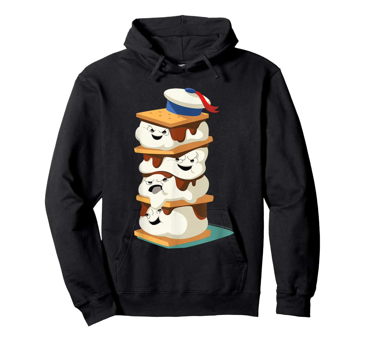 Ghostbusters Stay Puft Marshmallow Men S'mores Stack T-Shirt