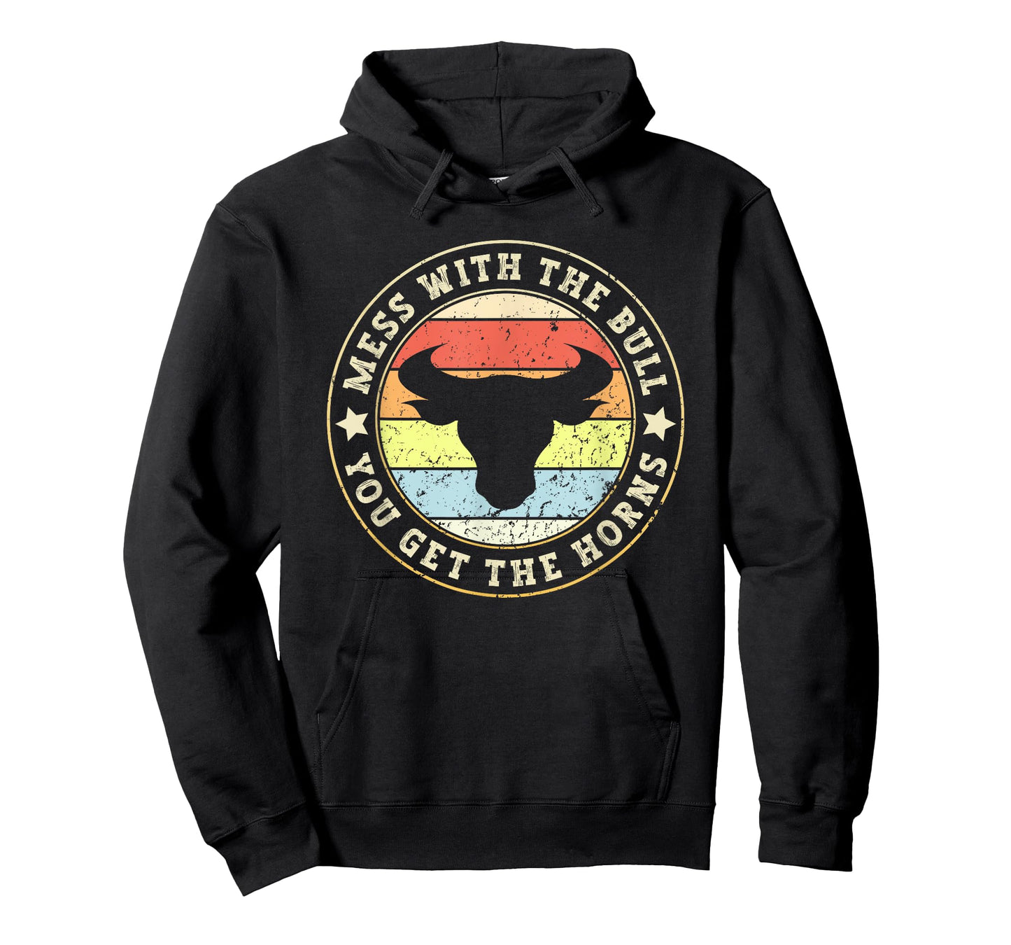 Rodeo Bull Rider Mess With The Bull You'll Get The Horns Red T-Shirt