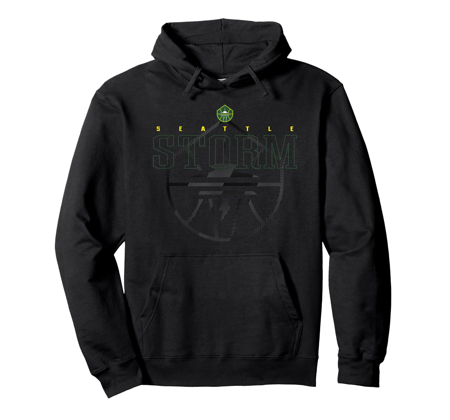 WNBA Official Seattle Storm Black In Black T-Shirt