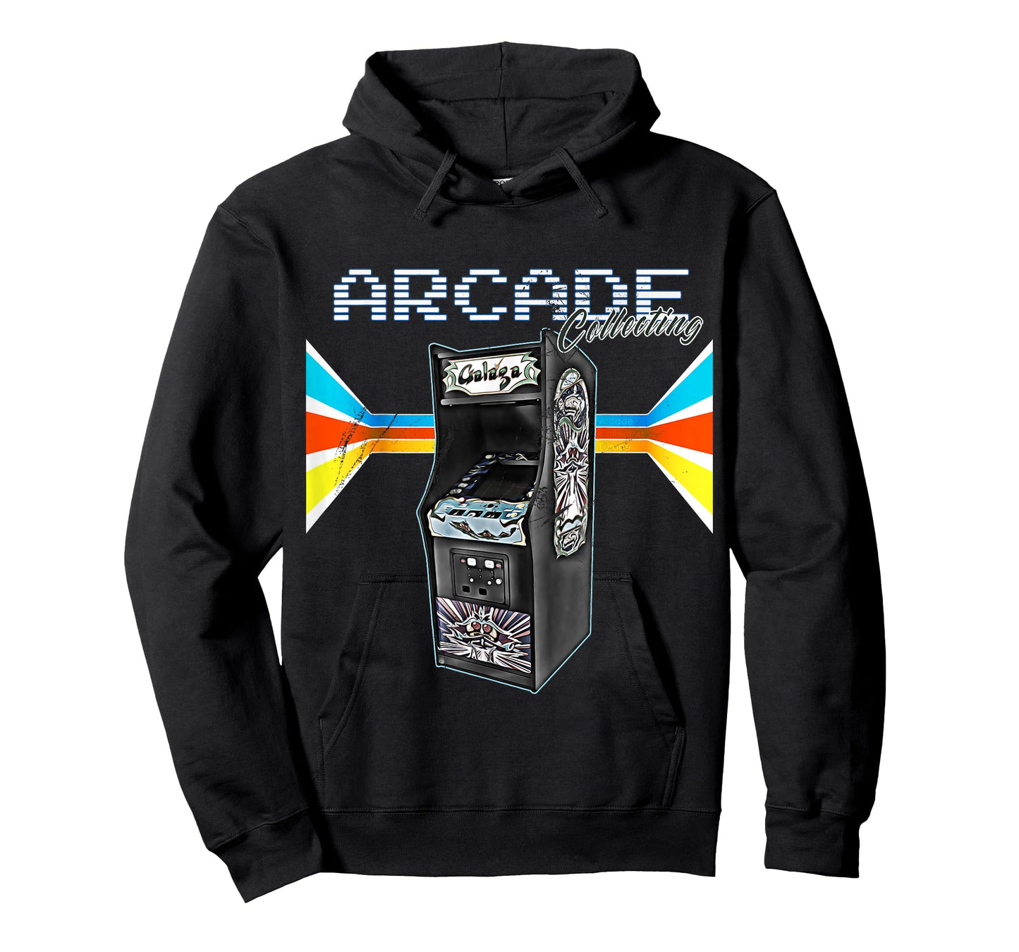 Vintage Arcade Retro Console Video Computer Gamer Unisex-Adults Arcade Cabinet Machine 1970-1990 Video Game Collection T-Shirt Black Medium