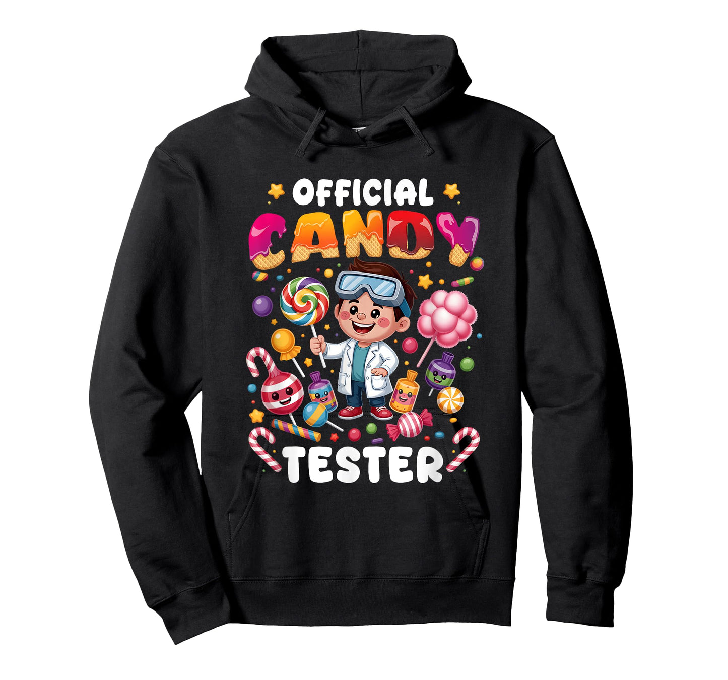 Official Candy Tester Lollipop Candy Lovers Sweets Boy Kids T-Shirt