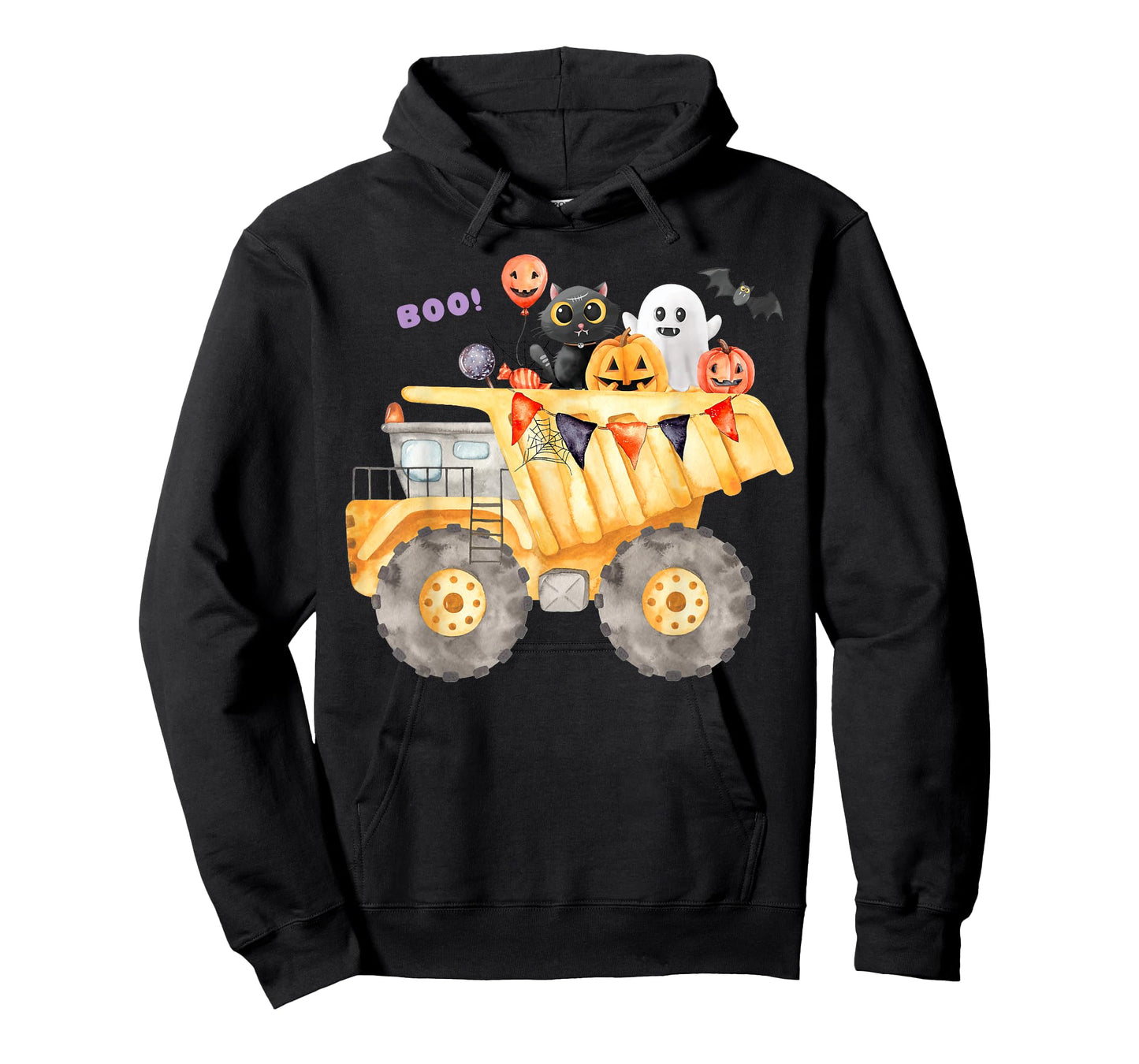 Dump Truck or Treat Halloween Candy Construction Boys Kids T-Shirt