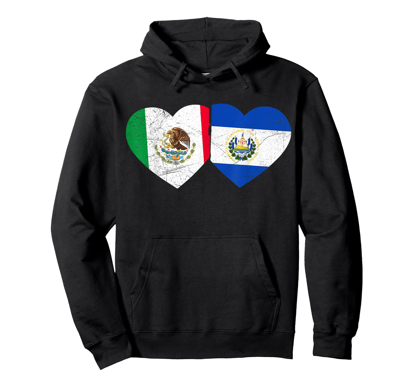 Half Mexican Half Salvadorian Mexico El Salvador Patriots T-Shirt