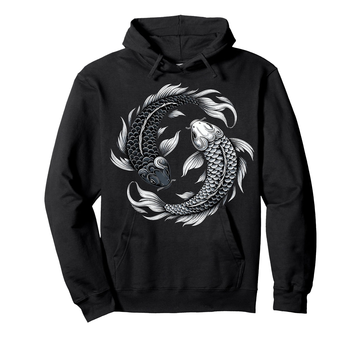 Japanese Koi Fish Lover Yin And Yang T-Shirt