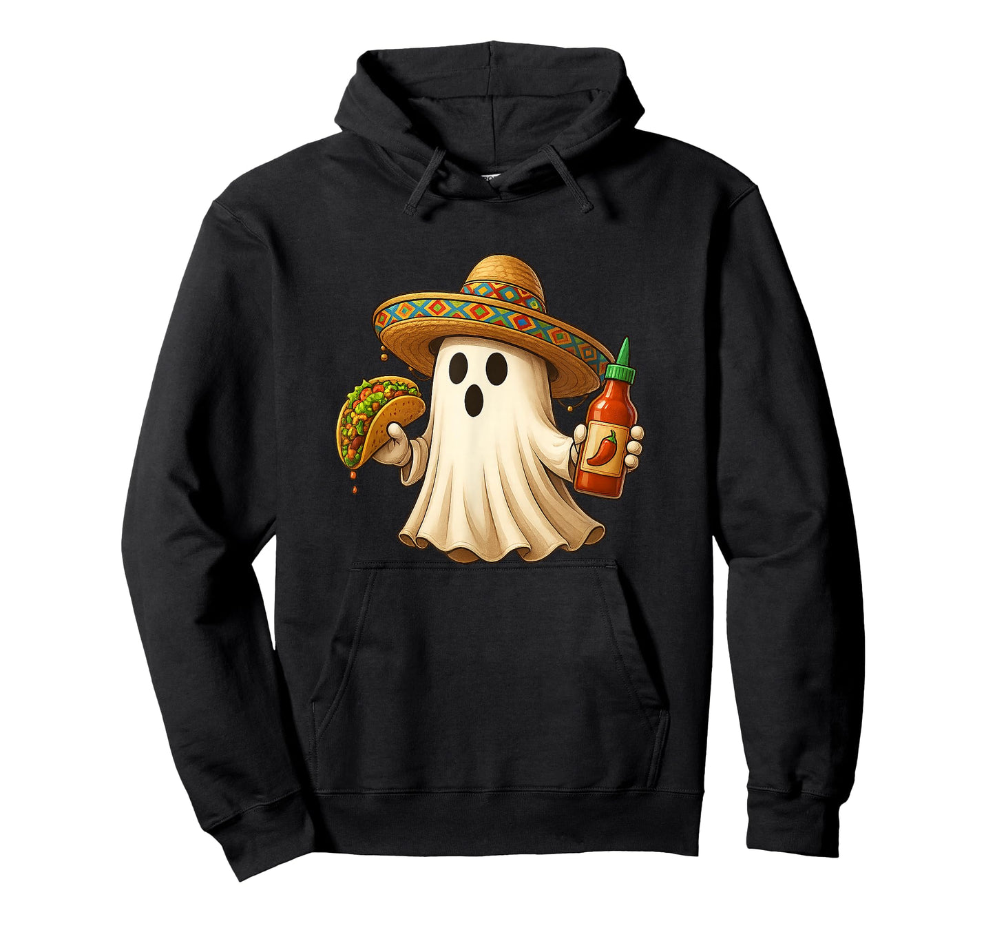 Tacos Halloween Mexican Food Halloween Tacos Chef Ghost T-Shirt