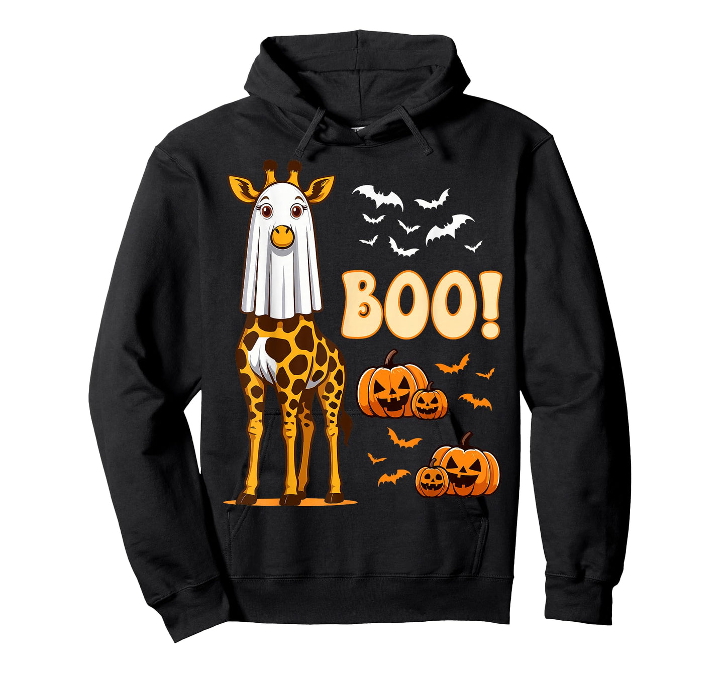 Giraffe Boo Ghost Costume Animal Funny Halloween Giraffe T-Shirt