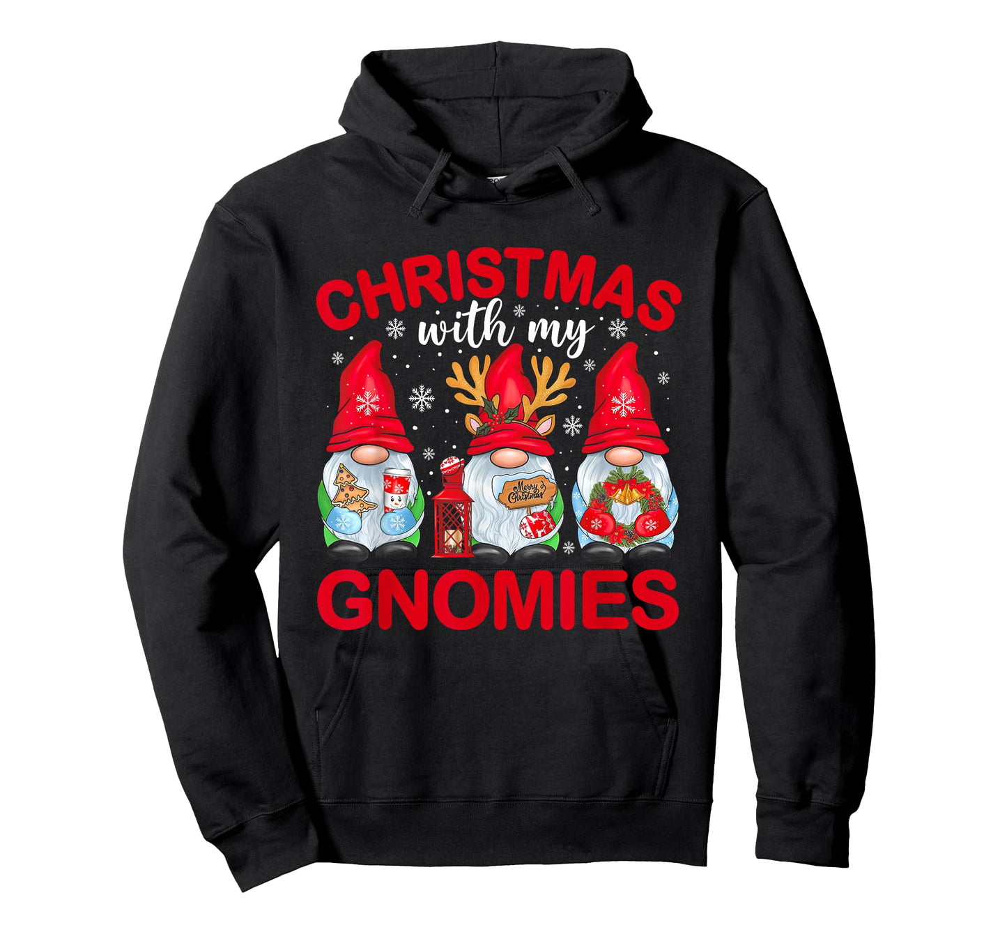 Hanging with My Gnomies Matching Family Christmas Gnome T-Shirt
