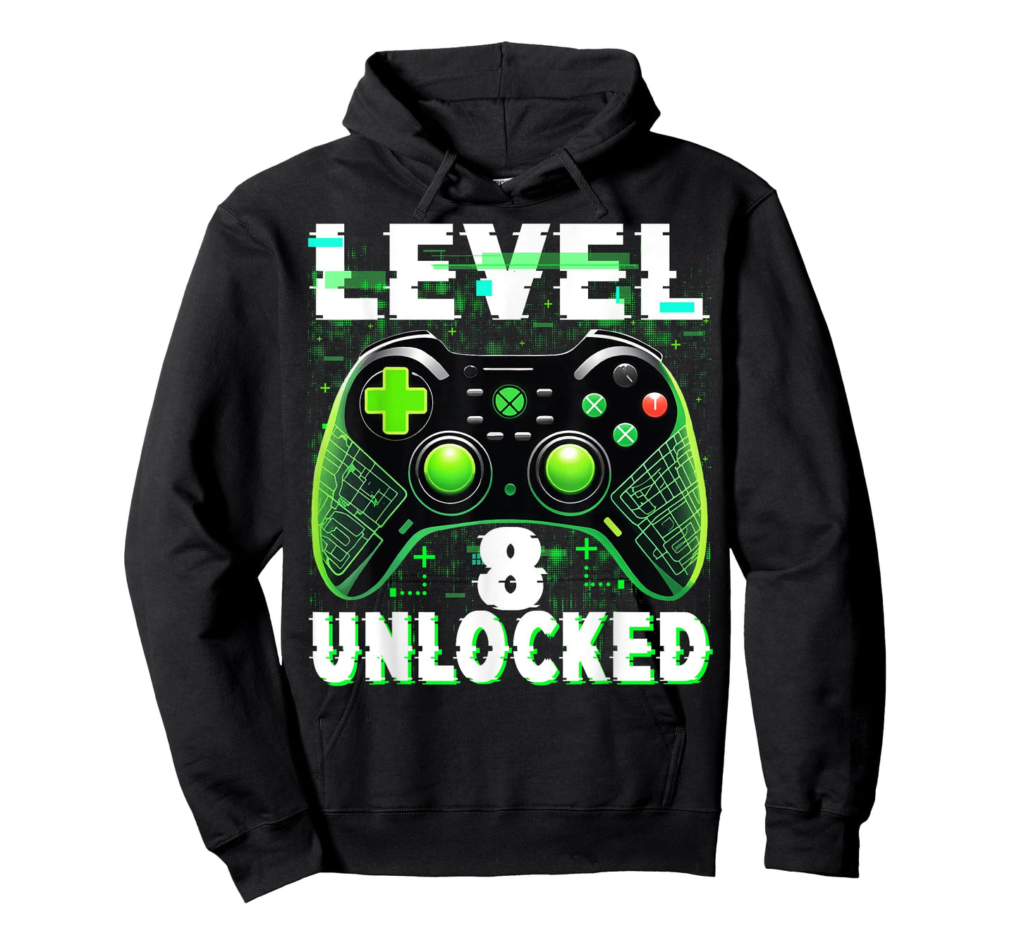 Level 8 Unlocked Shirt Funny Video Gamer Geek 8th Birthday T-Shirt
