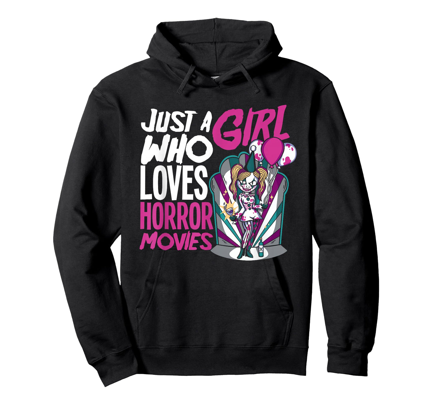 Just A Girl Who Loves Horror Movies Horror Movie Lover T-Shirt