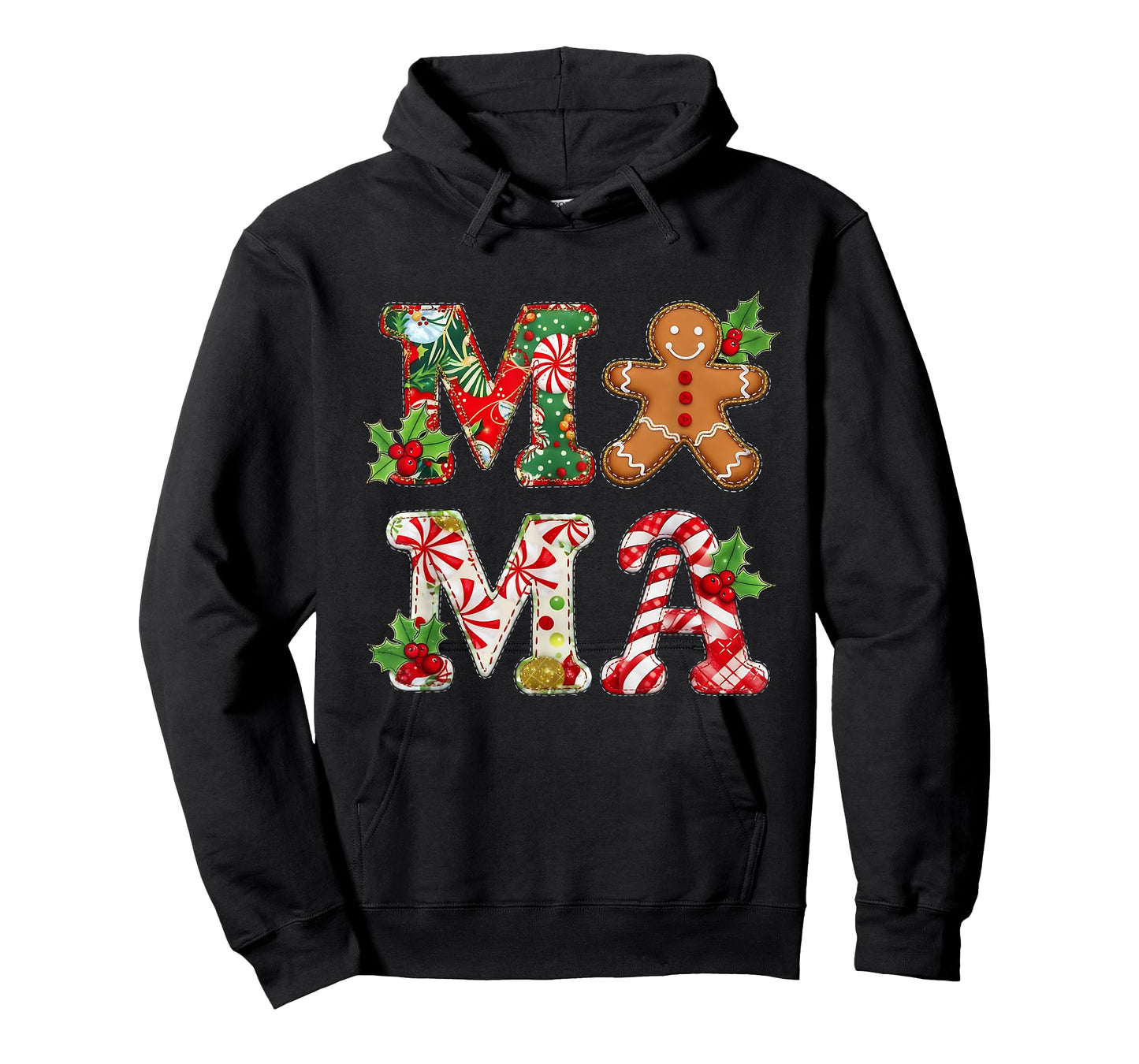 Mama Christmas Gingerbread Holiday Festive Design T-Shirt