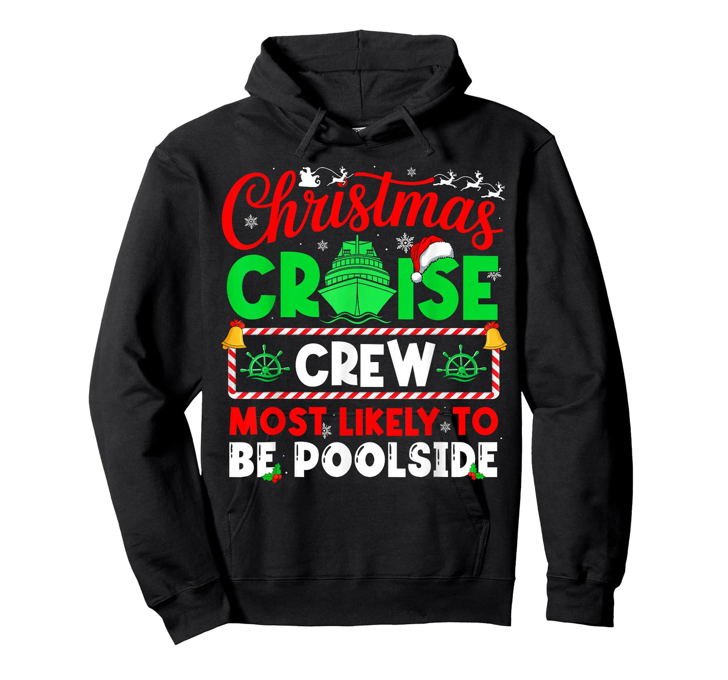 Christmas Cruise Crew Most Likely to BE Poolside T-Shirt