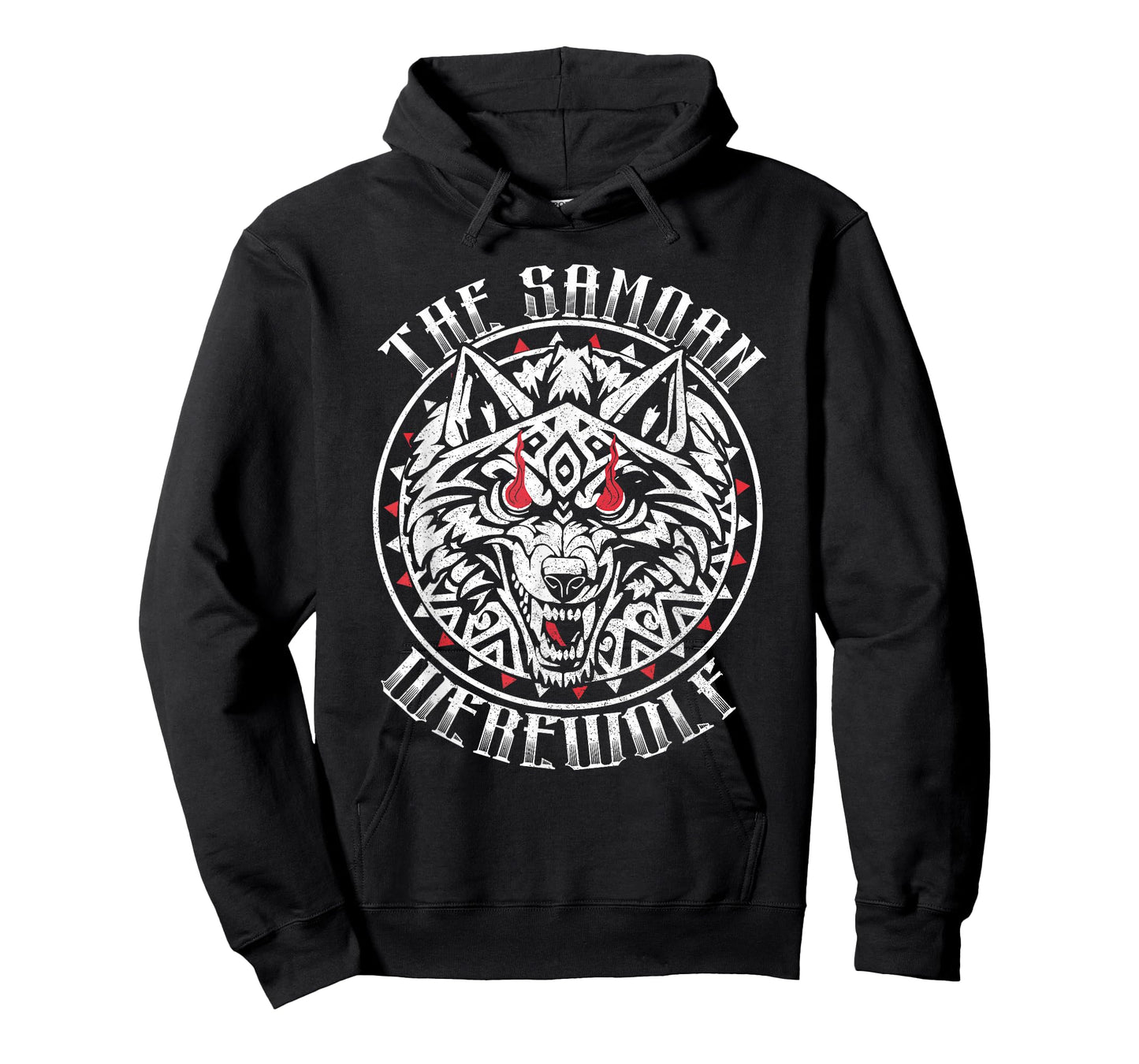 Samoan Werewolf Tattoo Graphic Red Eyes For Men T-Shirt