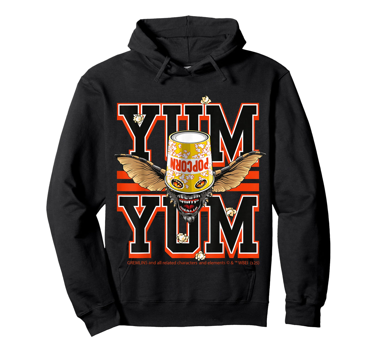 Gremlins Halloween Design Yum Yum Popcorn T-Shirt