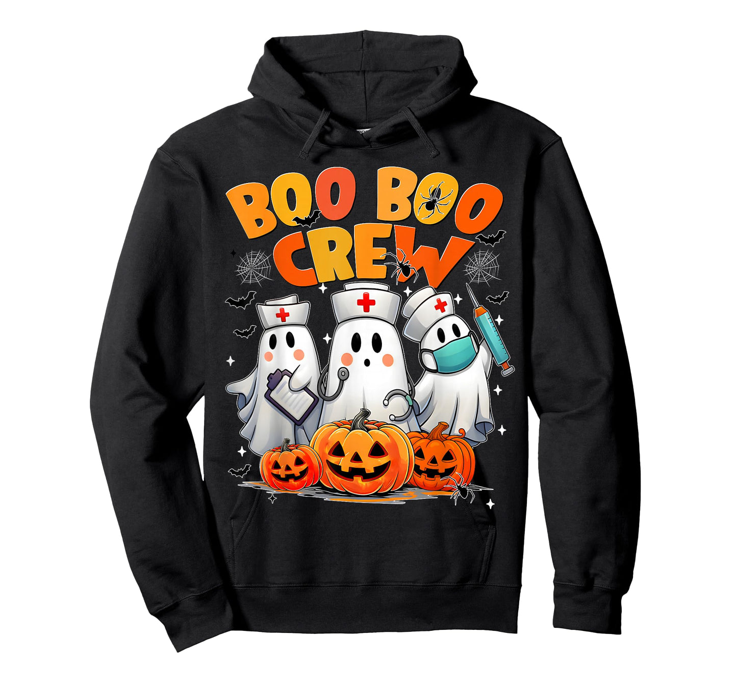 Boo Boo Crew Nurse Ghost Halloween Costumes Men Women T-Shirt