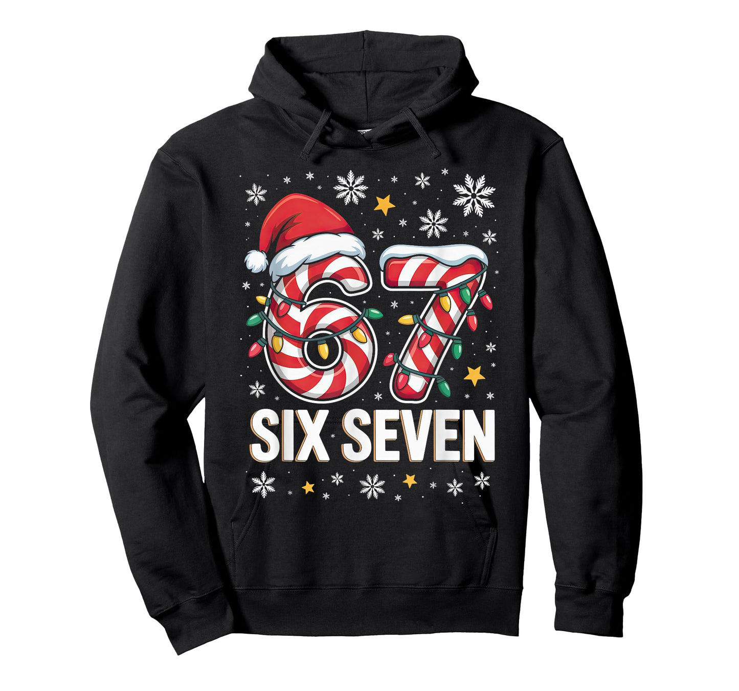 67 Christmas Kids Boys Girls Meme Xmas Fun Candy Cane T-Shirt