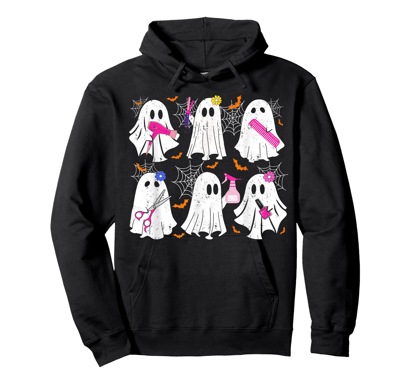 Ghost Hairdressers Halloween Funny Costume Spooky Stylists T-Shirt
