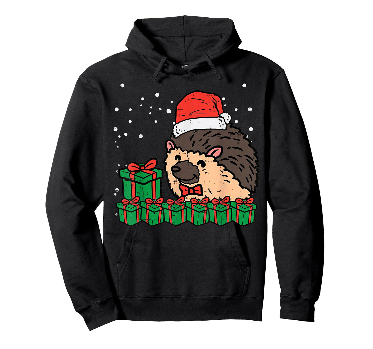 Christmas Hedgehog Santa Cute Xmas Porcupine Men Women Kids T-Shirt