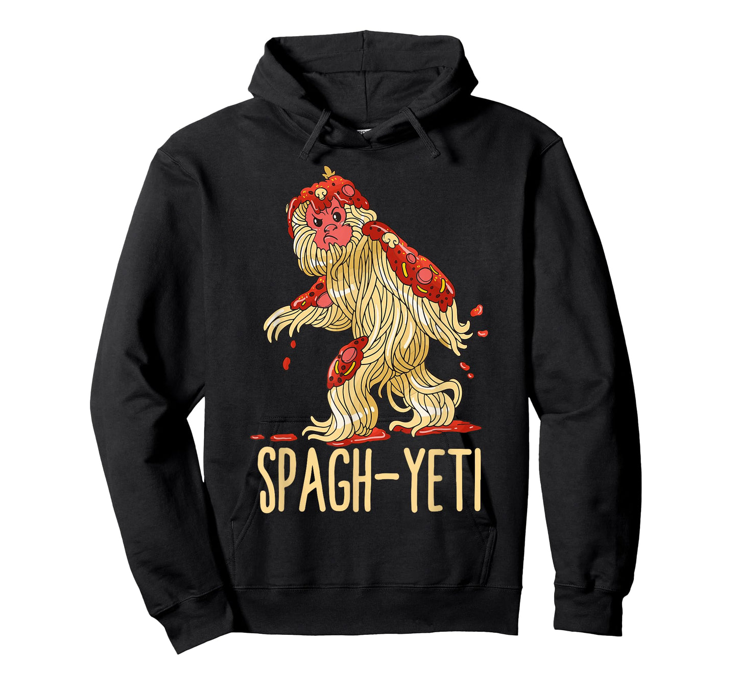 Spag-Yeti Spaghetti Spagyeti Funny Ramen Noodle Pasta T-Shirt