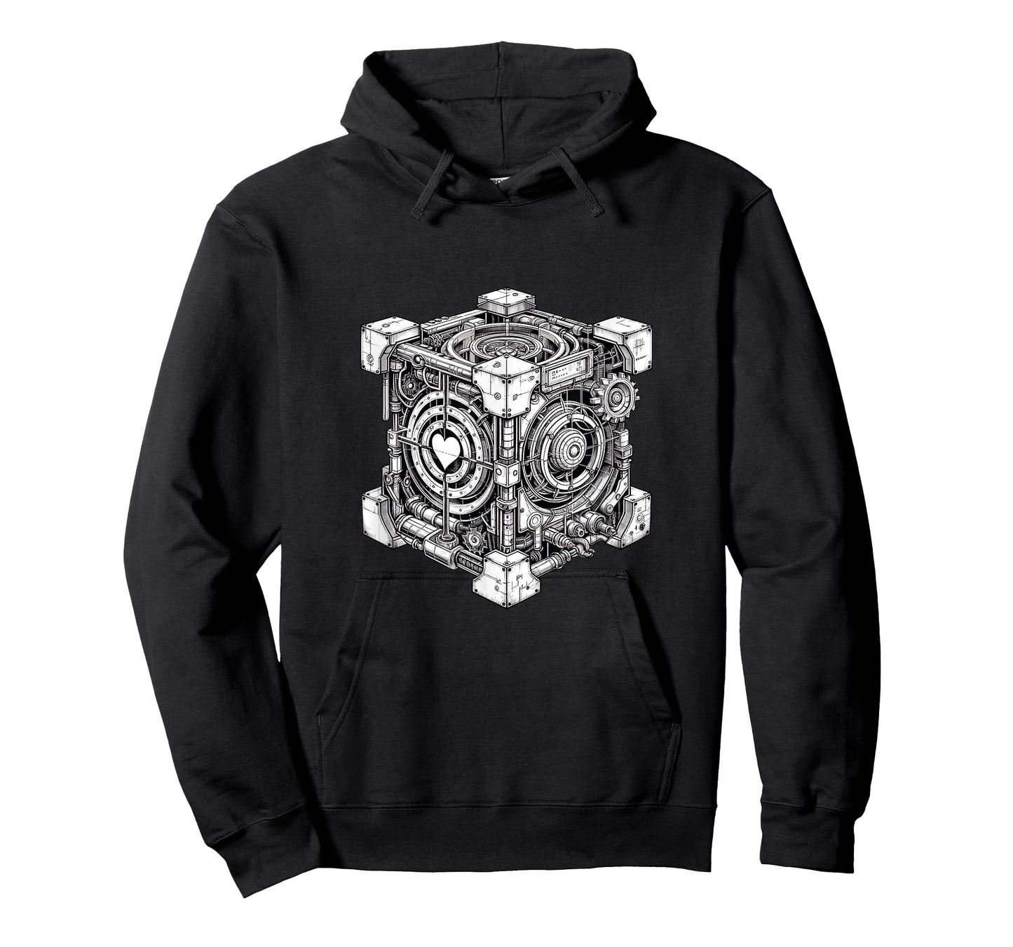 Steampunk Companion Cube with Portal-shaped Apertures T-Shirt